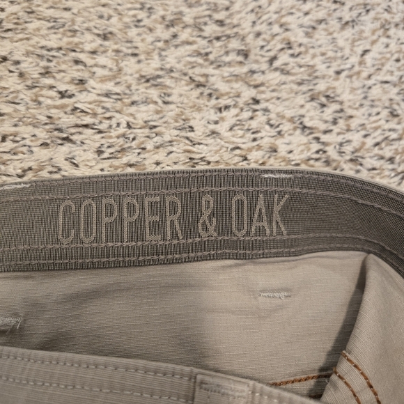 Copper & Oak Venture Ripstop Cargo Shorts Size 40 Inseam 10" Tan Flex Waist - Picture 6 of 11